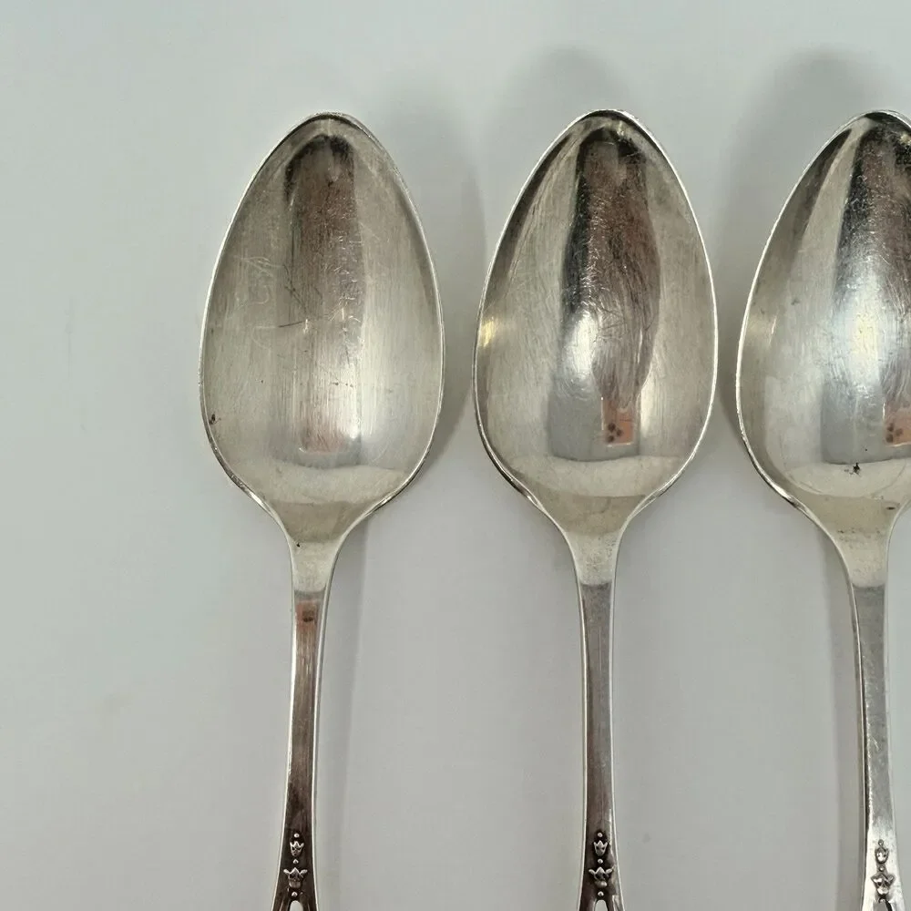 Rogers Lunt & Bowlen Monticello Sterling Silver Teaspoons Set of 4 77g
